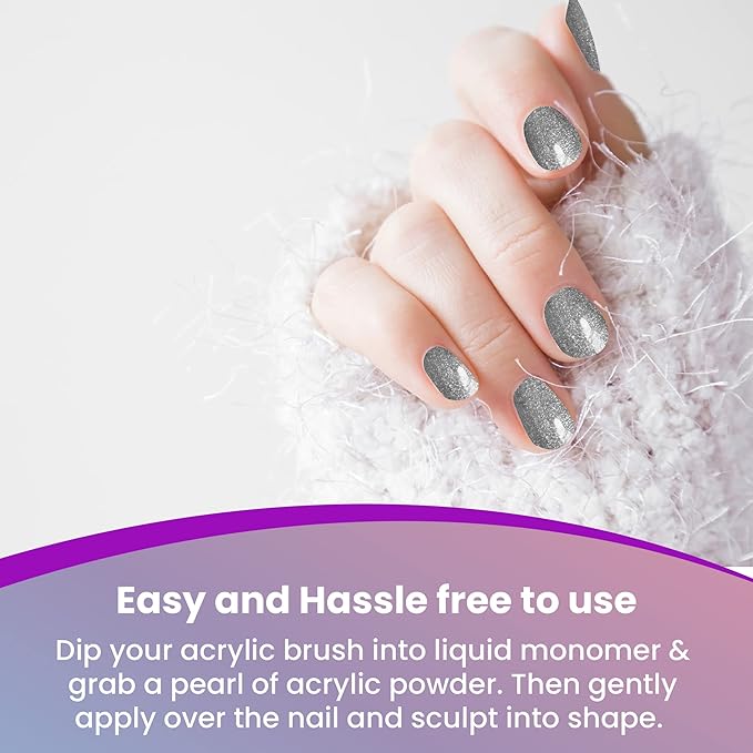 12 Colors Mia Secret Acrylic Pearl Collection Professional Acrylic Nail System Powder 0.25oz/ea.