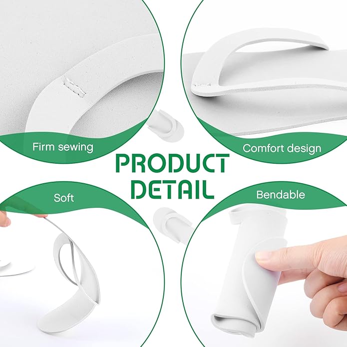 Geyoga 48 Pairs Disposable Pedicure Slippers Foam Disposable Multi Color Spa Flip Flops Pedicure Shoes for Women Salon Nail Spa