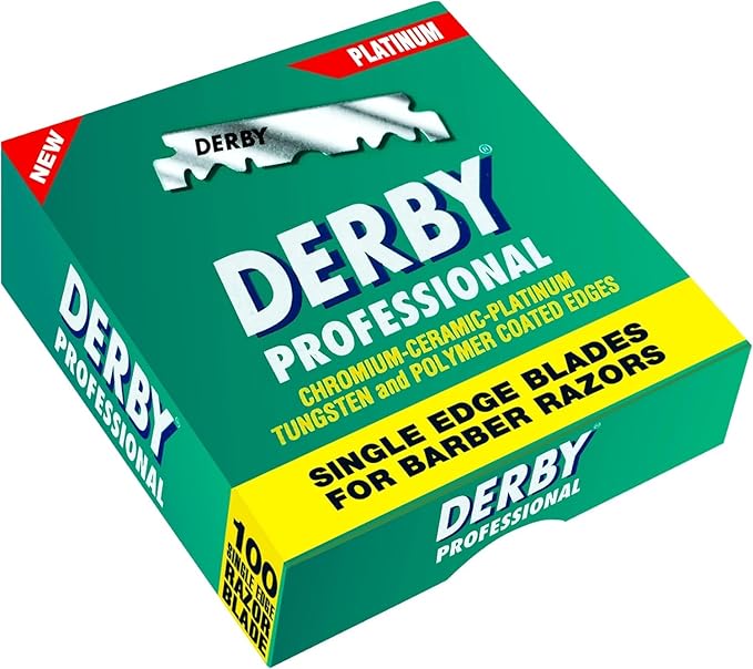 500 "Derby Professional" Single Edge Razor Blades for straight razor