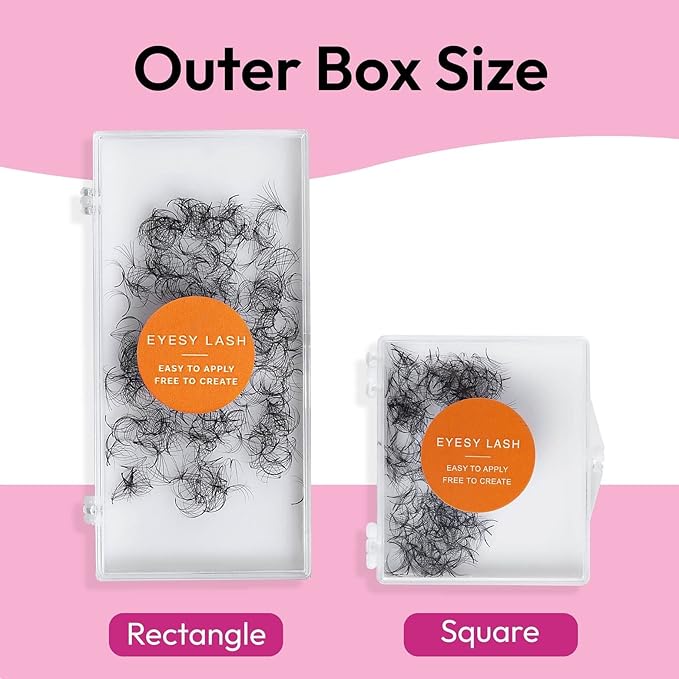 500 Promade Fans - 14D 0.03 Size 17mm Curl D - Mega Volume Premade Lash Fans for Eyelash Extensions Middle Stem Handmade Loose Pre Made Eyelash Fluffy Soft Pointy Base