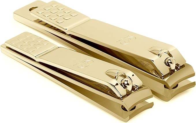 Korean Nail Clipper! World No. 1. Three Seven (777) Nail Clippers Sets, Ultra Sharp Sturdy Large Fingernail & Extra Large Silver Gold set