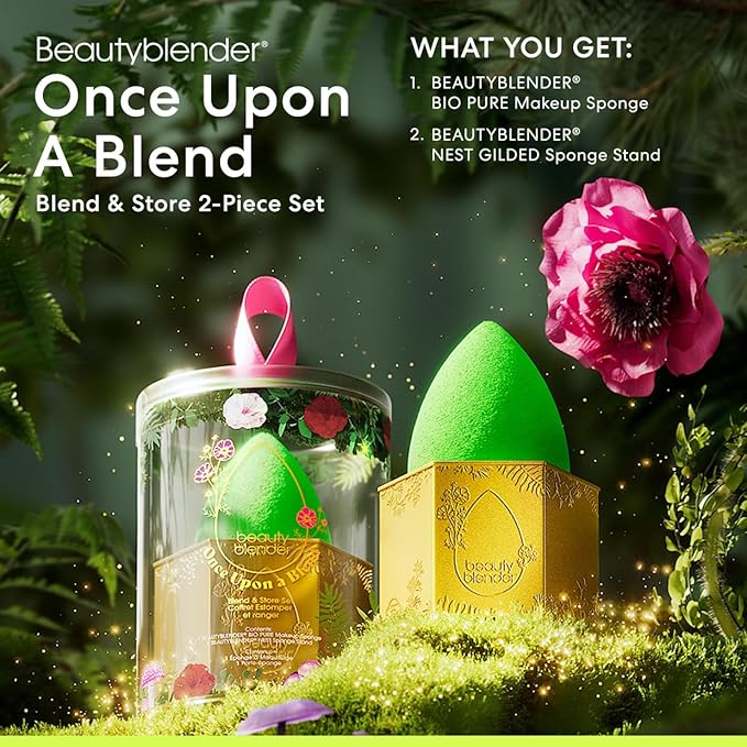 Beautyblender® | Once Upon a Blend Beauty Blender Set | Blend & Store Set Includes 1 Makeup Sponge and 1 Nest