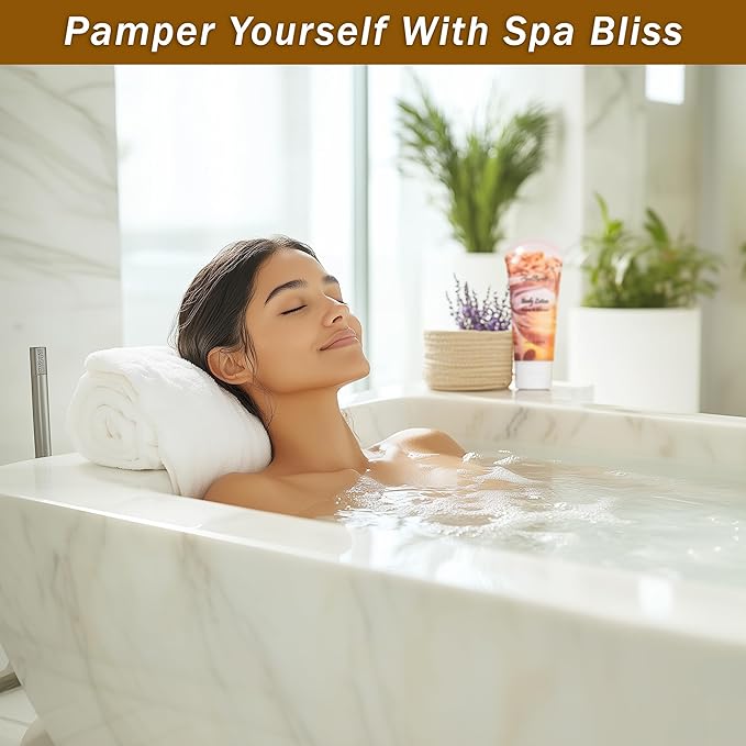 Spa Gift Baskets For Women - Luxury Bath Set With Honey & Almond - Spa Kit Includes Body Wash, Bubble Bath, Lotion, Bath Salts, Body Scrub, Body Spray, Shower Puff, and Towel