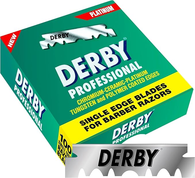 500 "Derby Professional" Single Edge Razor Blades for straight razor