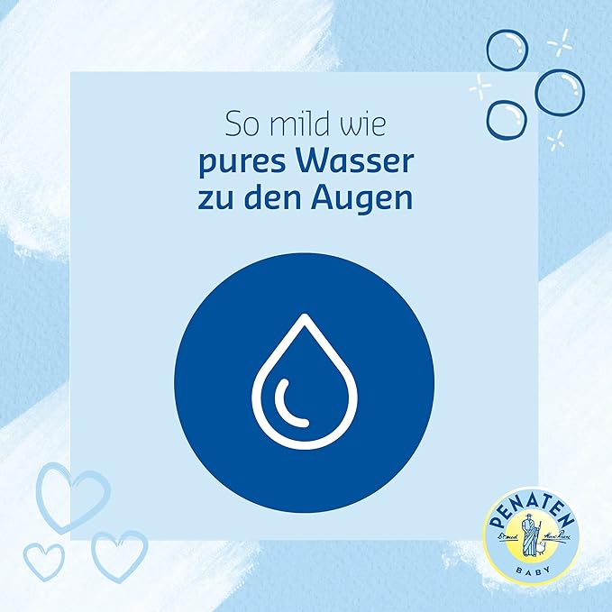 Penaten Bad & Shampoo, sanft reinigendes & pflegendes 2 in 1 Badezusatz Waschgel & Baby Shampoo (1 x 400 ml)