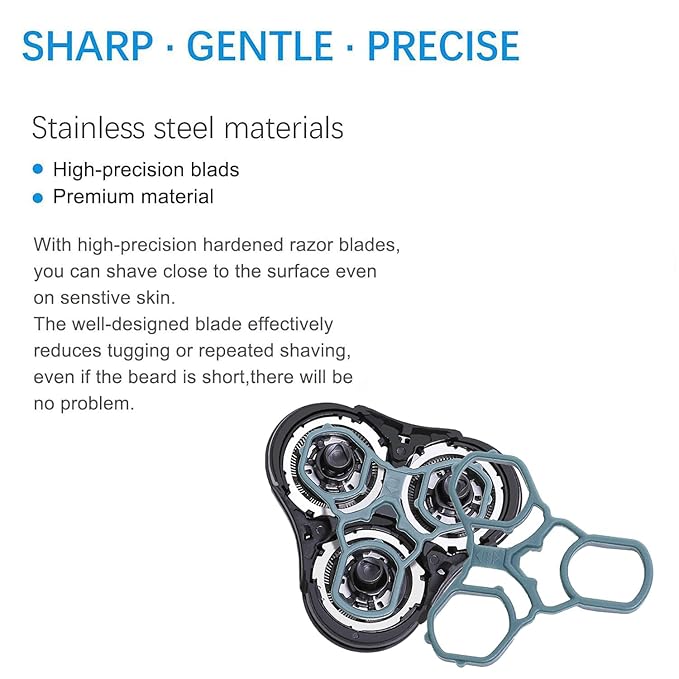 RQ11 Replacement Head Compatible with Philips Norelco Sensotouch 2D Electric Shaver for Norelco RQ11 Replacement Heads 1150x, 1160x, 1170x 1180x,New Upgraded Shaving Unit