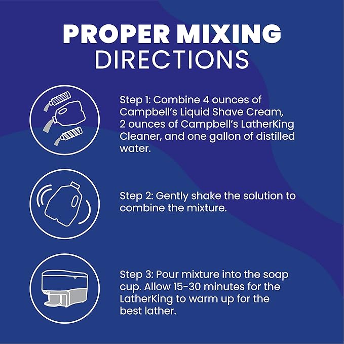 Campbell’s Liquid Shave Cream Lather, Barber Shaving Cream Lather, Professional Shaving Supplies and Products, 8 Ounces, (Pack of 3)