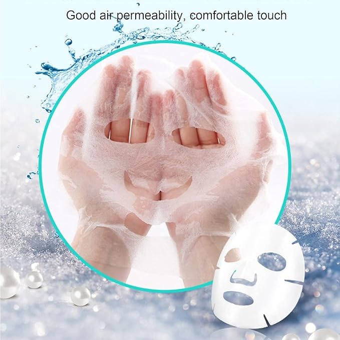 Sonew 500pcs Disposable Compressed Facial Mask, Pure Cotton Skin Care Home DIY Facial Mask