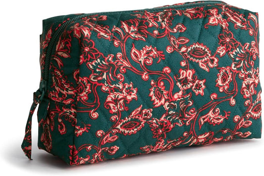 Vera Bradley Women's Premium Cotton Medium Cosmetic
