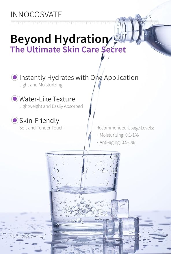 Hyaluronic Acid Powder,High Molecular weight,Cosmetic Grade,Suitable for all skin types,Deep Hydration,Eco-green DIY Skincare Formula