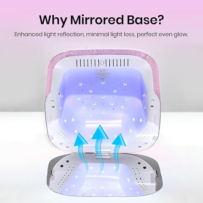 Beetles Uv Nail Lamp Cordless, Flash Cure Lamp for Gel Nails Polish Rechargeable Nail Lamp with 4 Modes Professional Low Heat Uv Led Lamp Nail Art Tools with Bag Manicured Gifts for Her