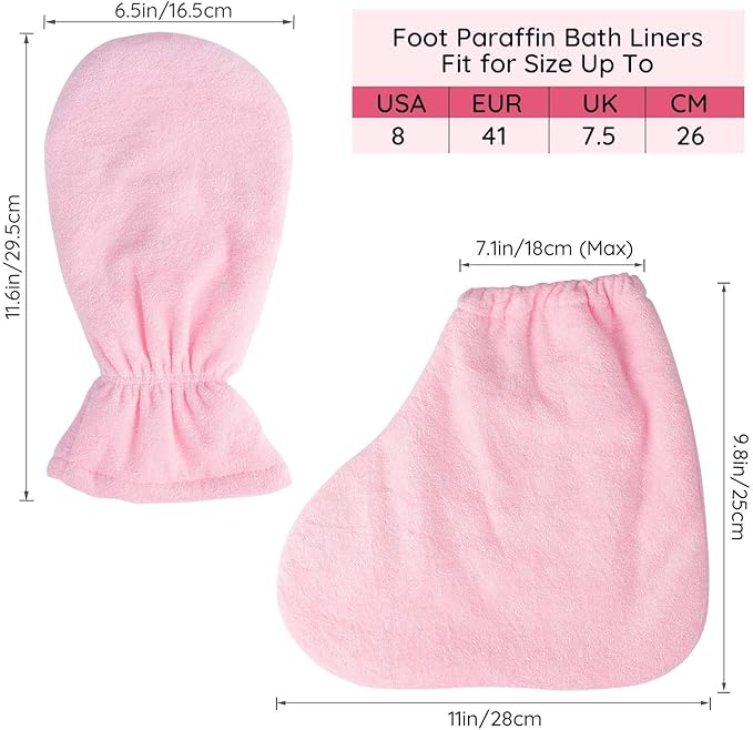 200pcs Paraffin Wax Bath Liners & Gloves Booties for Hand & Feet, Segbeauty Paraffin Bags for Hand & Foot, Paraffin Heated SPA Mittens Foot Liners for Hot Wax thera-py Paraffin Wax Machine