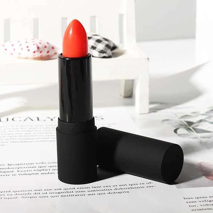 COSIDEA 30pcs Empty Round Matte Black 12.1mm lipstick tubes Man's lipbalm container DIY cosmetic packing tube