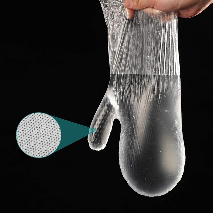 Segbeauty Extra Large Paraffin Wax Liners for Hands, 200 Counts Plastic Paraffin Wax Mittens, thera-py Wax Refill Gloves Hand Heat SPA Bags, Paraffin Bath Mitts Covers for Wax treat-ment XL