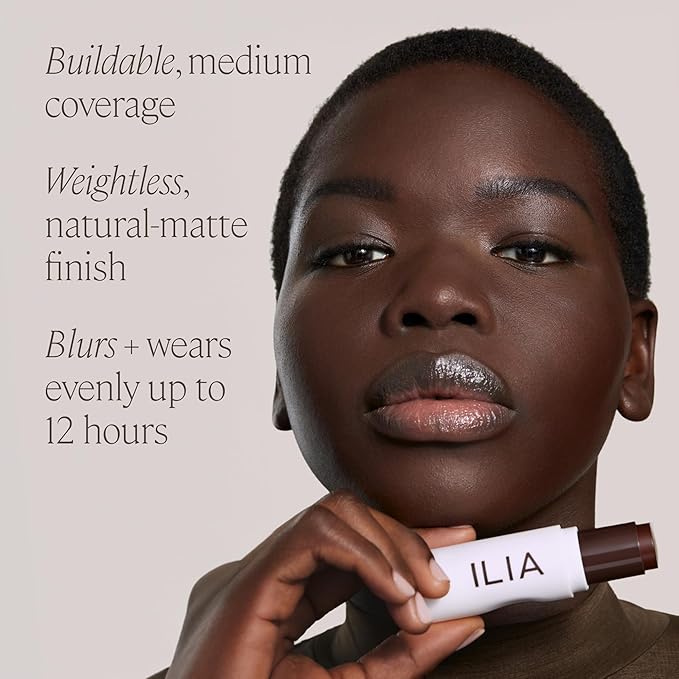 ILIA - Skin Rewind Complexion Stick - Foundation + Concealer + Skincare | Non-Toxic, Vegan, Cruelty-Free, Clean Makeup (41W - Cocobolo, 0.35 oz | 10 g)