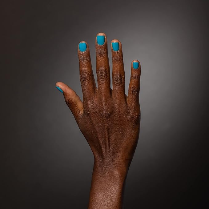 Dazzle Dry Mini Kit 4 Step System - Moon Age, A vibrant cerulean blue. Semi-sheer cream. (5 Piece Kit / 5 Manicures)