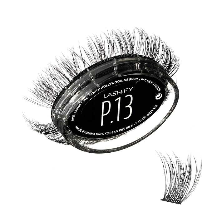 Lashify Plushy 13mm Gossamer Lashes in Black, Easy DIY False Lashes for a Voluminous Yet Still Natural Look