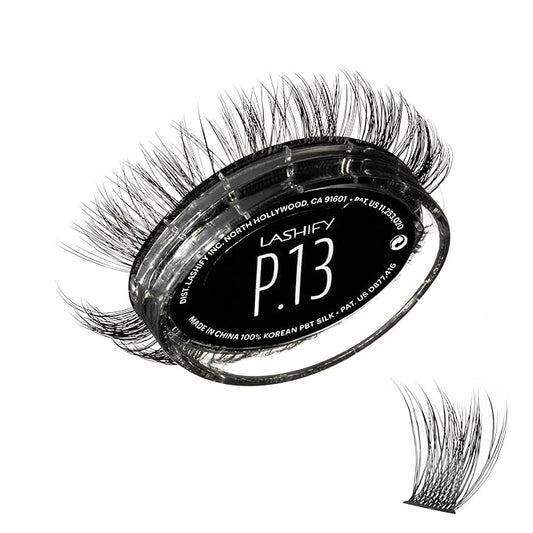 Lashify Plushy 13mm Gossamer Lashes in Black, Easy DIY False Lashes for a Voluminous Yet Still Natural Look