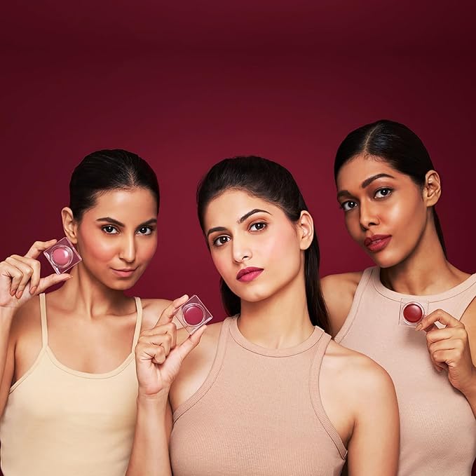 Sinful Lip N Cheek Mousse Tint - Powder Matte Blush for Cheeks and Tinted Lip Balm - 2 in 1 Weightless Formula - 005 Grape Wave - 0.14 oz