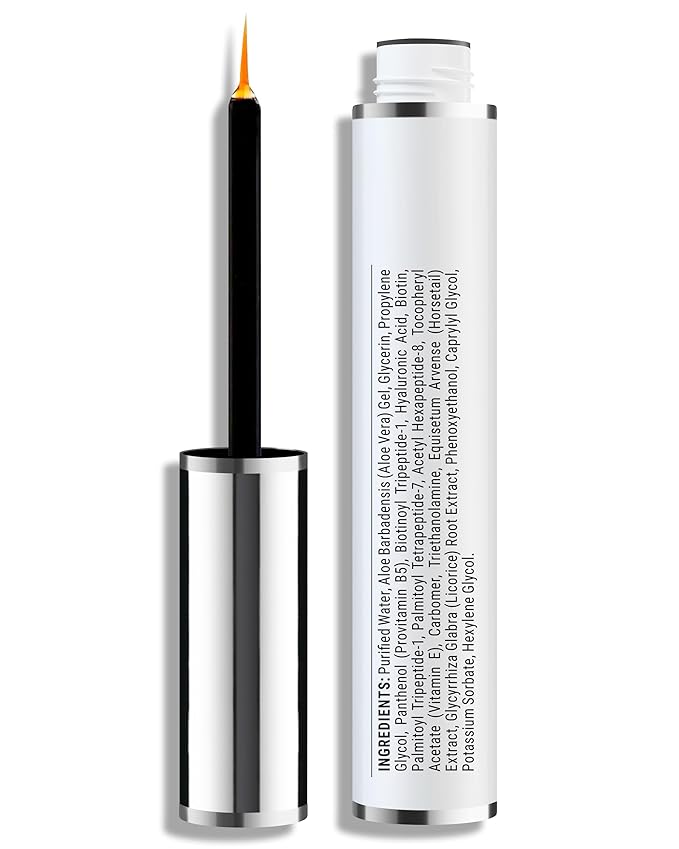 Eyelash Serum - Advanced Brow & Eye Lash Serum with Biotin & Peptides - Nourishing Serum & Eyelash Growth Serum & Conditioner - Promotes Thick, Healthy Eyelashes & Brows - 5 ML