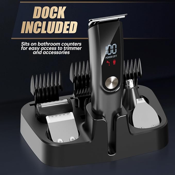 Hair Clippers for Men Professional Rechargeable Cord/Cordless Beard Nose Ear Body Grooming Hair Clipper Trimmer with Smart Charge Technology