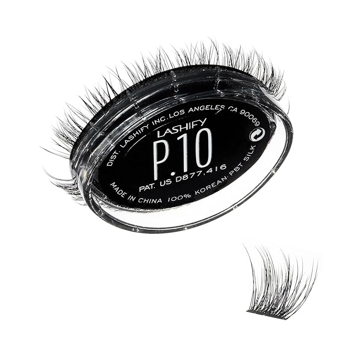 Lashify Plushy 10mm Gossamer Lashes in Black, Easy DIY False Lashes for a Voluminous Yet Still Natural Look