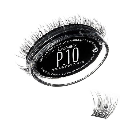 Lashify Plushy 10mm Gossamer Lashes in Black, Easy DIY False Lashes for a Voluminous Yet Still Natural Look
