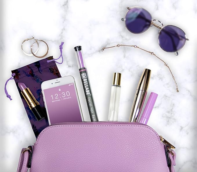 Set of 2 Bellabe Facial Hair Removers – Assorted Colors | Made in USA | Quick & Easy Hair Removal for Upper Lip, Chin, Cheeks, Neck Area, & Sideburns