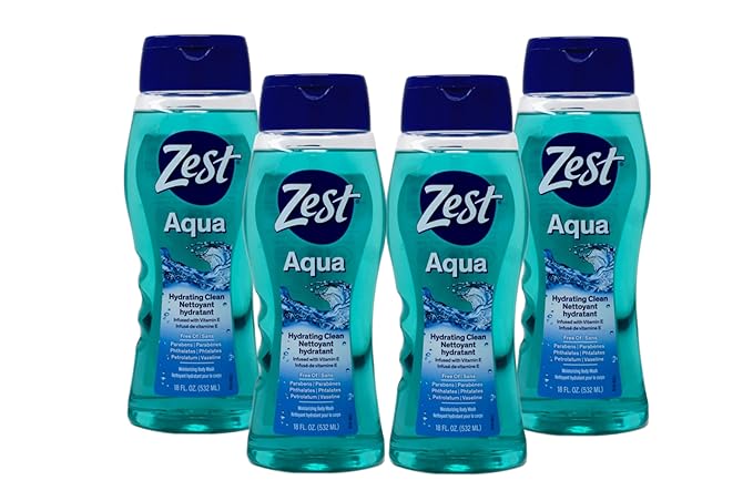 Zest Aqua Body Wash, 18 Oz (Pack Of 4)