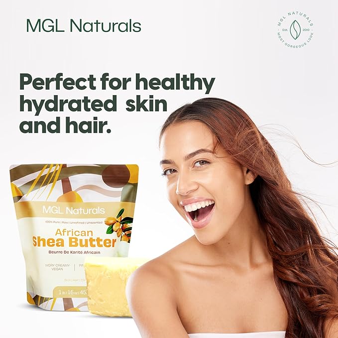 Raw Unrefined Shea Butter Ivory 1 lb, African, 100% Pure, Raw, Unrefined, Grade A. Nourish and moisturize the skin and hair. Use alone or DIY recipes. From Ghana, West Africa. (16oz)