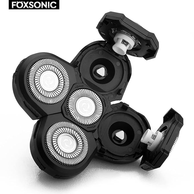 Upgraded 5 Blades Shaver for Head shaver, 5D Men's Electric Shaver Replacement Heads for Many Main Brands Bald Men Head Shaver Blades