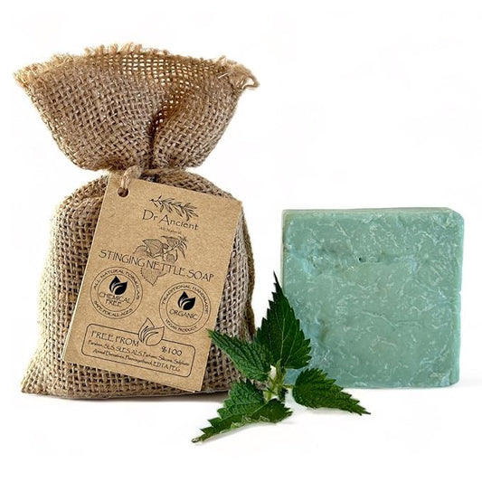 Stinging Nettle Soap Bar Organic Natural Vegan Traditional Handmade Antique - Anti-Dandruff, For Acne, Peeling, Healthy Hair - No Chemicals, Pure Natural Soaps!