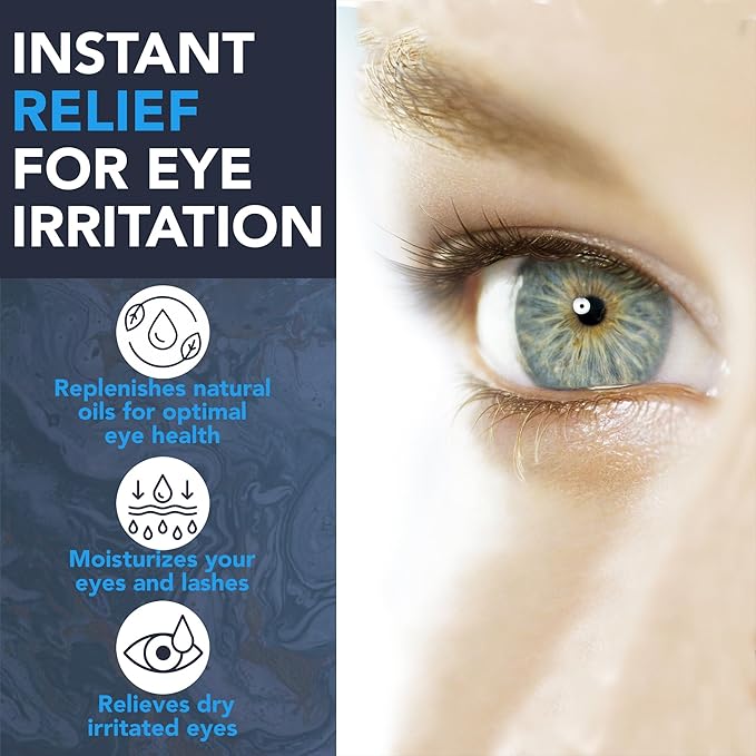 NOVEHA 60Pcs Allergy Relief Eyelid Wipes | Pre-moistened Hypoallergenic Eye Cleansing Pads, Reduce Itchiness, Redness & Discomfort Caused By Allergy, Clean, Soothe & Remove Debris (1 Pack)