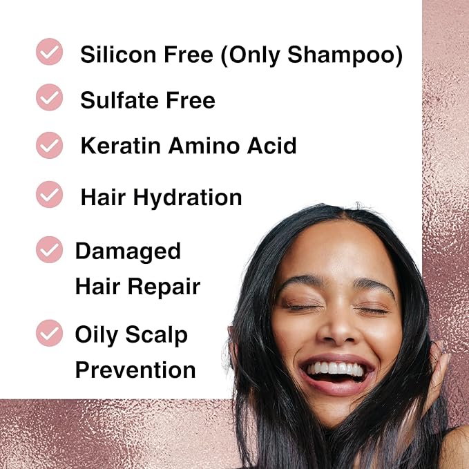 Moist Diane Keratin Shampoo and Conditioner Set for Damaged & Fine Hair Women & Men, Organic Hair Care with Argan Oil & Pure Keratin from Japan, Sulfate & Silicone Free, EXTRA VITAL, 30.4 Fl Oz