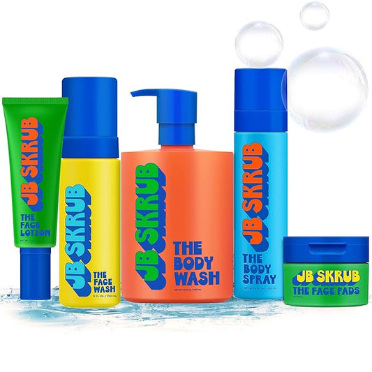 The Ultimate Bundle - Complete Skin Care Set for Kids, Tweens, and Teens, Includes Body Wash, Body Spray, Acne Face Wash, Pads, and Lotion