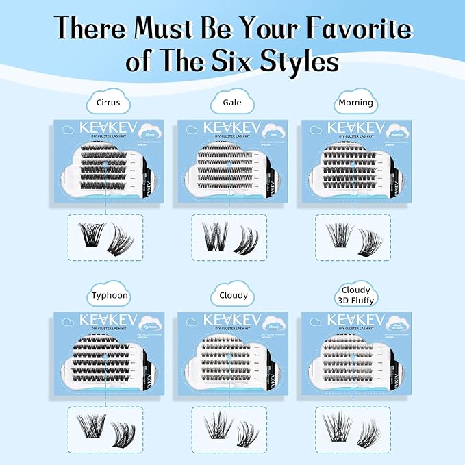 DIY Lash Extension Kit - Lash Clusters, Bond & Seal Overnighter, Sealer & Remover - DIY Eyelash Applicator