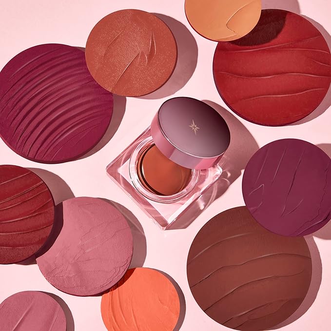 Sinful Lip N Cheek Mousse Tint - Powder Matte Blush for Cheeks and Tinted Lip Balm - 2 in 1 Weightless Formula - 005 Grape Wave - 0.14 oz