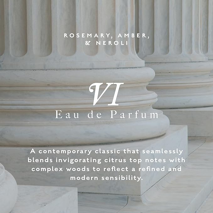 Caswell-Massey Number Six Eau de Parfum, Citrus Woody Lavender Cologne for Men, Full Size, 3.4 Fl Oz