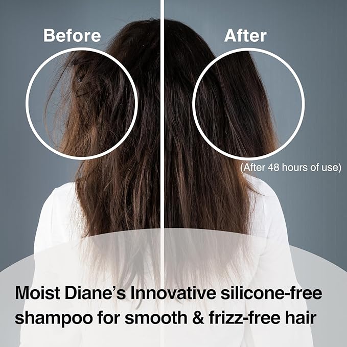 Moist Diane Natural Shampoo and Conditioner Set for Normal & Dry Hair Women & Men, Organic Hydrating Hair Care with Argan Oil from Japan, Silicone & Sulfate Free, EXTRA NIGHT REPAIR, 30.4 Fl Oz