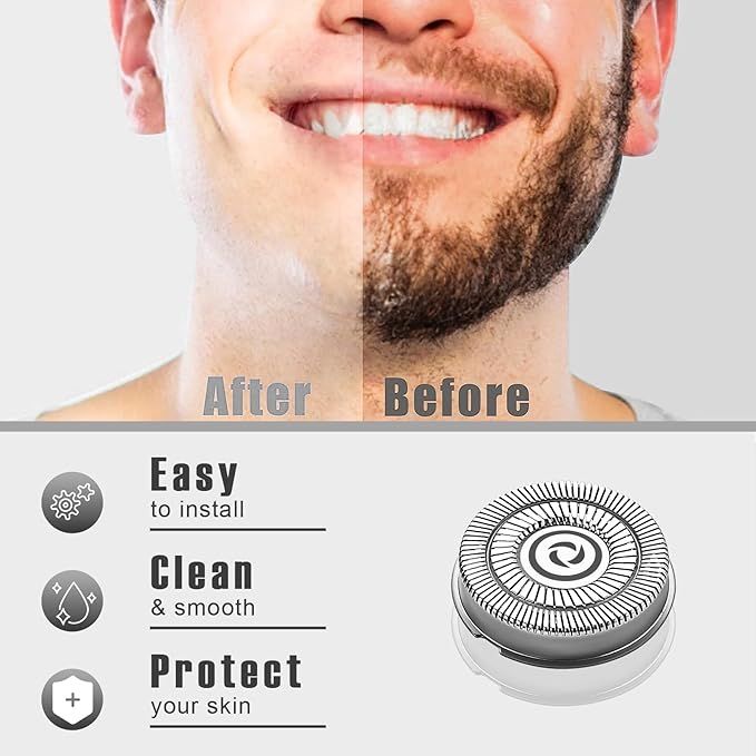 16 shaver replacement heads, compatible with Skull shaver Pitbull Gold PRO shaver replacement blades 4 heads
