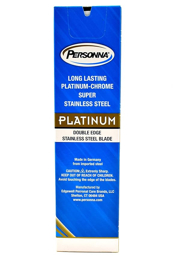 200 TWO HUNDRED Personna Platinum Double Edge Razor Blades - Made from Swedish Steel