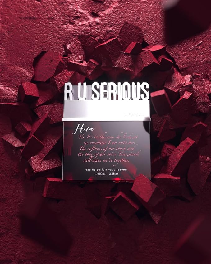 R U Serious Him Eau de Parfum Spray For Men, 3.4 Fl. Oz – Aromatic, Fresh, and Sensual Masculine Fragrance