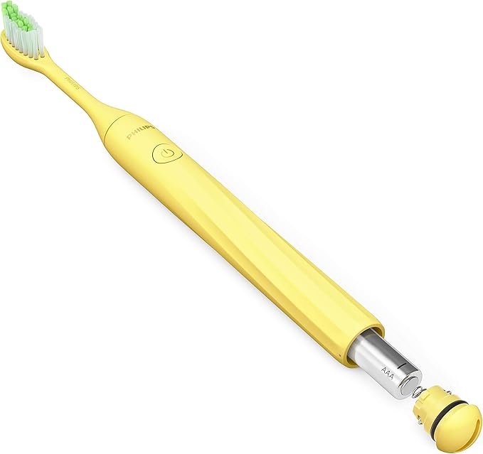 Philips One by Sonicare Battery Toothbrush, Mango Yellow, HY1100/02
