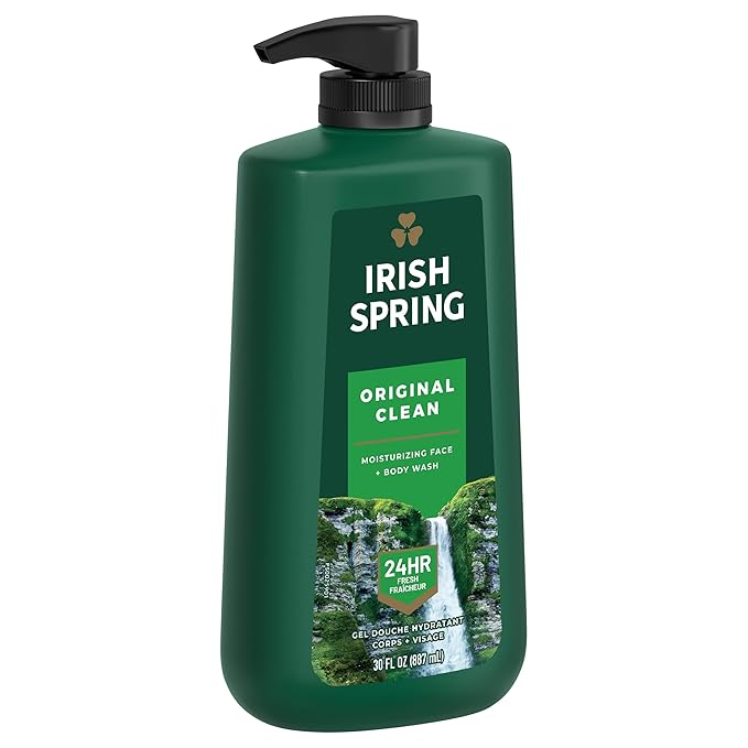 Irish Spring Original Clean Body Wash, 30 Oz Pump (Pack of 4)