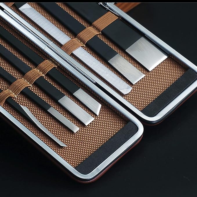 7 Pcs Pedicure Knife for Ingrown Nails,Decorative Foot Knives for Ingrown Callus Shaver Feet Nail Correction Pliers Scissors Corn Remover with Storage Bag
