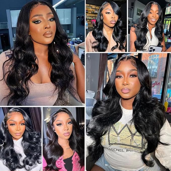 28 Inch 6x4 Lace Closure Wigs 180% Density Body Wave Lace Front Wigs Human Hair for Women Wear and Go Glueless Wigs Human Hair Pre Plucked Pre Cut
