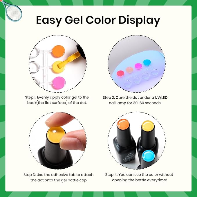 Beetles Summer Gel Polish Set 28Pcs Pink Yellow Green Red Blue Gel Nail Polish Blokecore Collection with Sports Nail Charms Base Top Coat and Double-ended Brush DIY Home Rainbow Nails