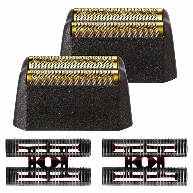 Professional 5 Star Series Finale Shaver Shaper Replacement Foil and Cutter Bar Assembly Compatible with Shaver Model 7031-100, 7043-100 Super Close Super Close Shaving Replacement Heads Black