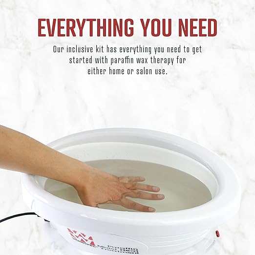 Paraffin Wax Warmer Bath Unit for Hands and Feet for Arthritis Pain Relief and Moisturizing Treatments