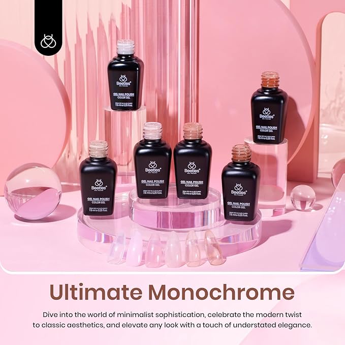 Beetles Top and Base Coat Builder Nail Gel Set with Gel Nail Polish Set